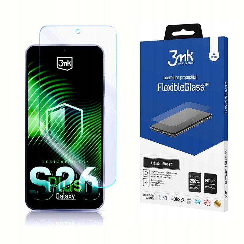 Szkło Hybrydowe do Galaxy S26 Plus 3MK FlexibleGlass Szybka na Ekran 7H