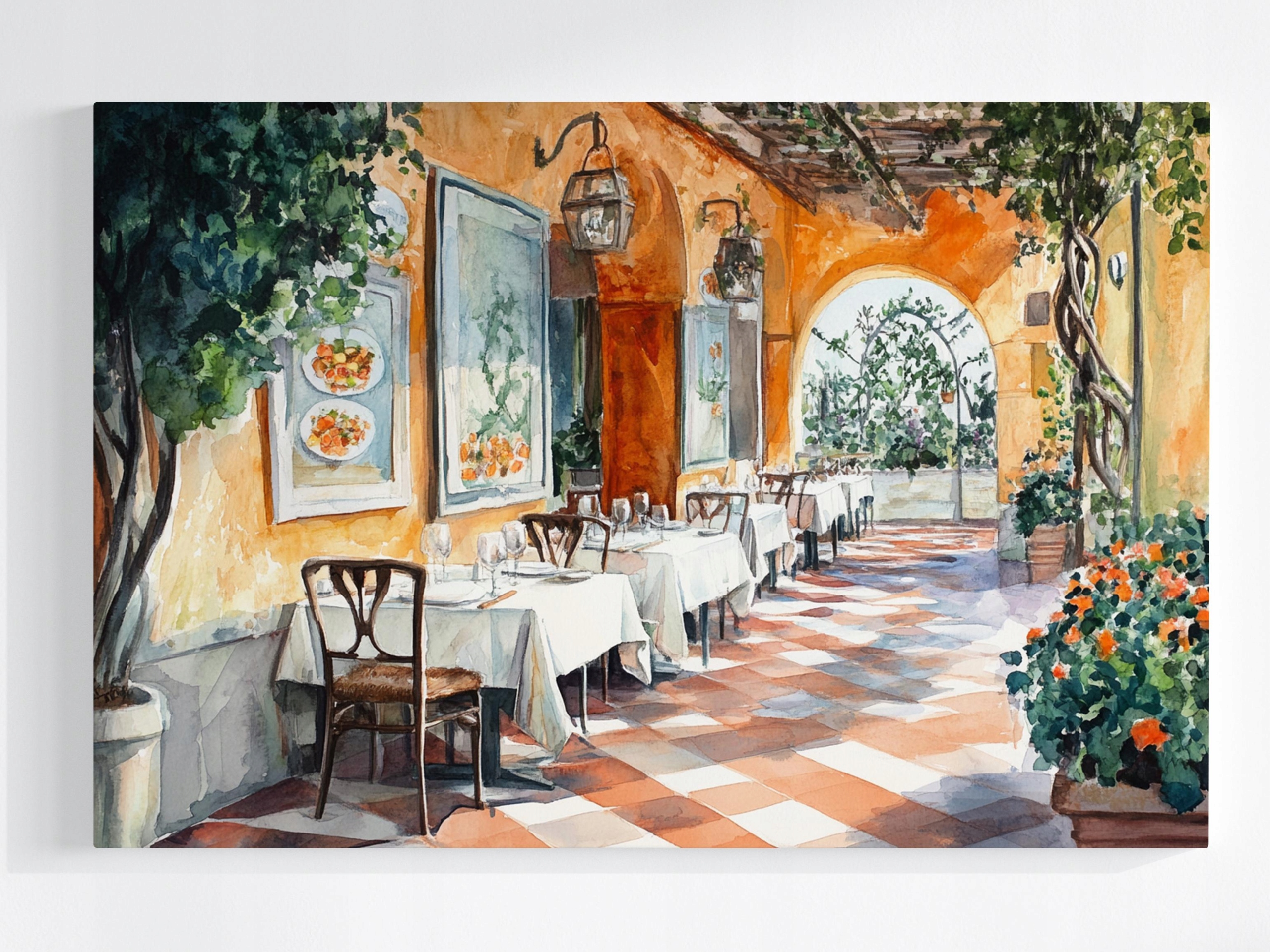 Obraz Na Plátně Canvas Restaurace Pizzeria Trattoria Jídlo 120x80