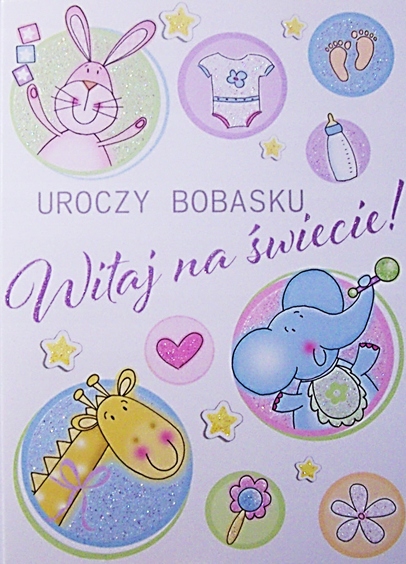 

Kartka Gratulacje z Okazji Narodzin Bobasa wzór 13