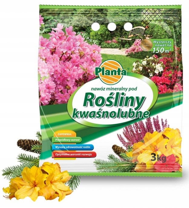 

Nawóz do roślin kwaśnolubnych 3 kg Planta