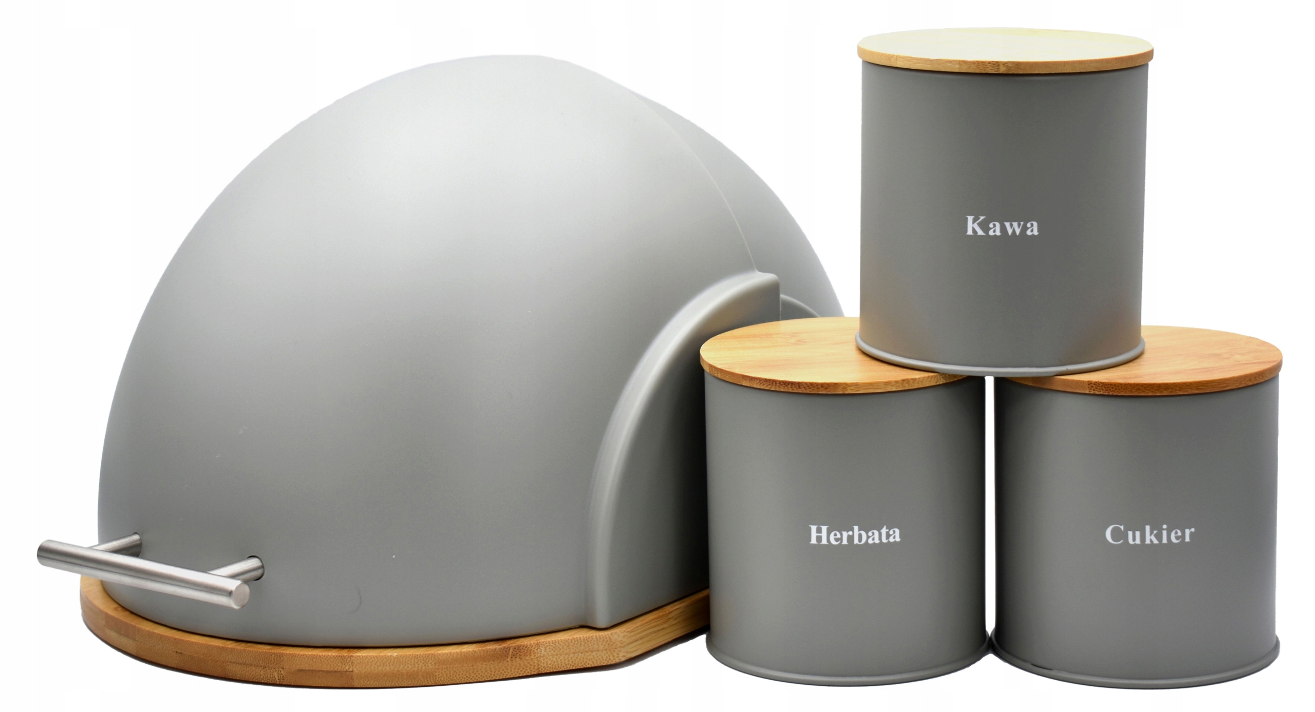 

Chlebak Zestaw Pojemniki kawa cukier herbata 2714