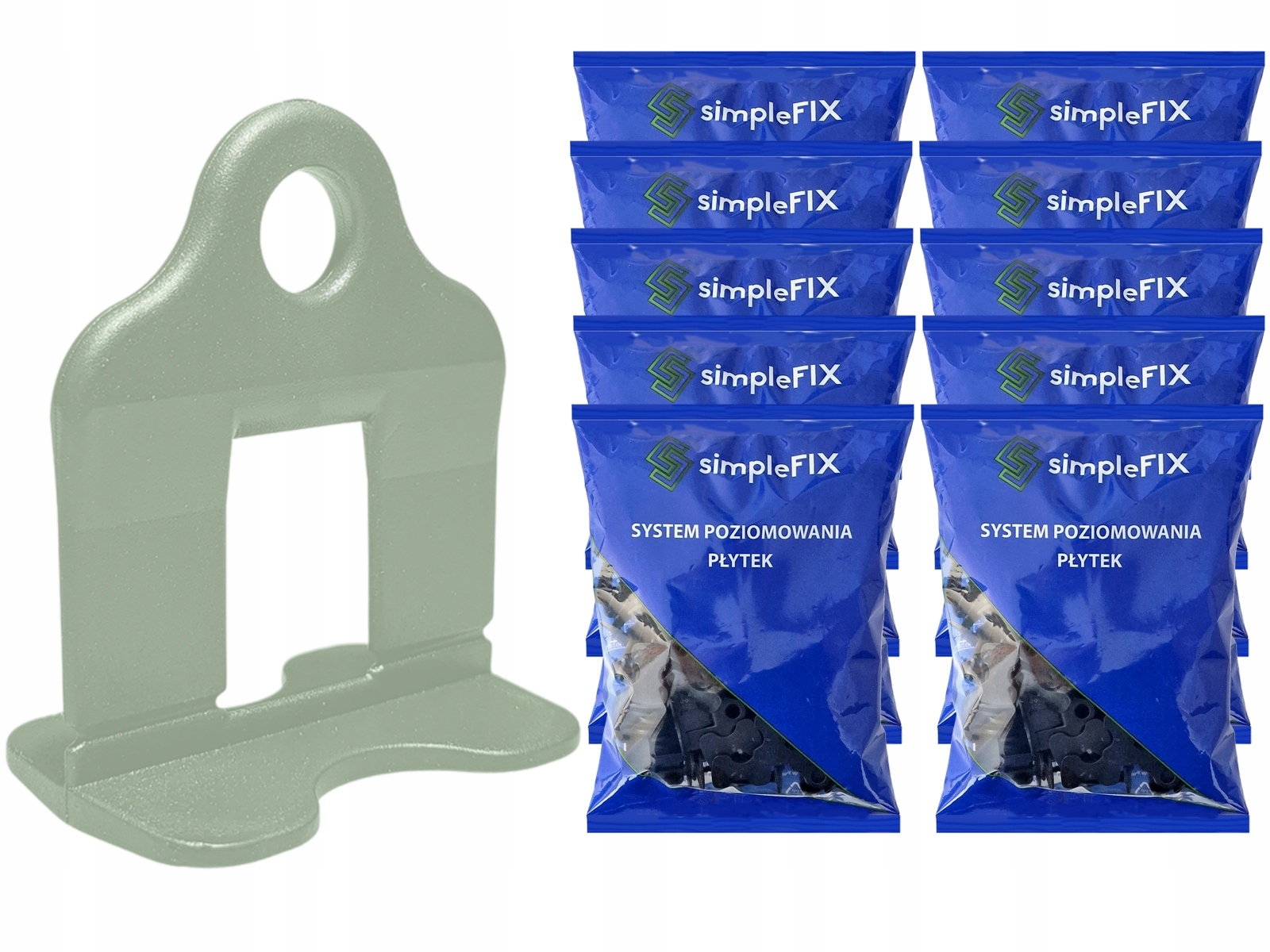 Systém Vyrovnávání Dlaždic Simplefix 1000 Klipsů 1.5 mm Polský Produkt