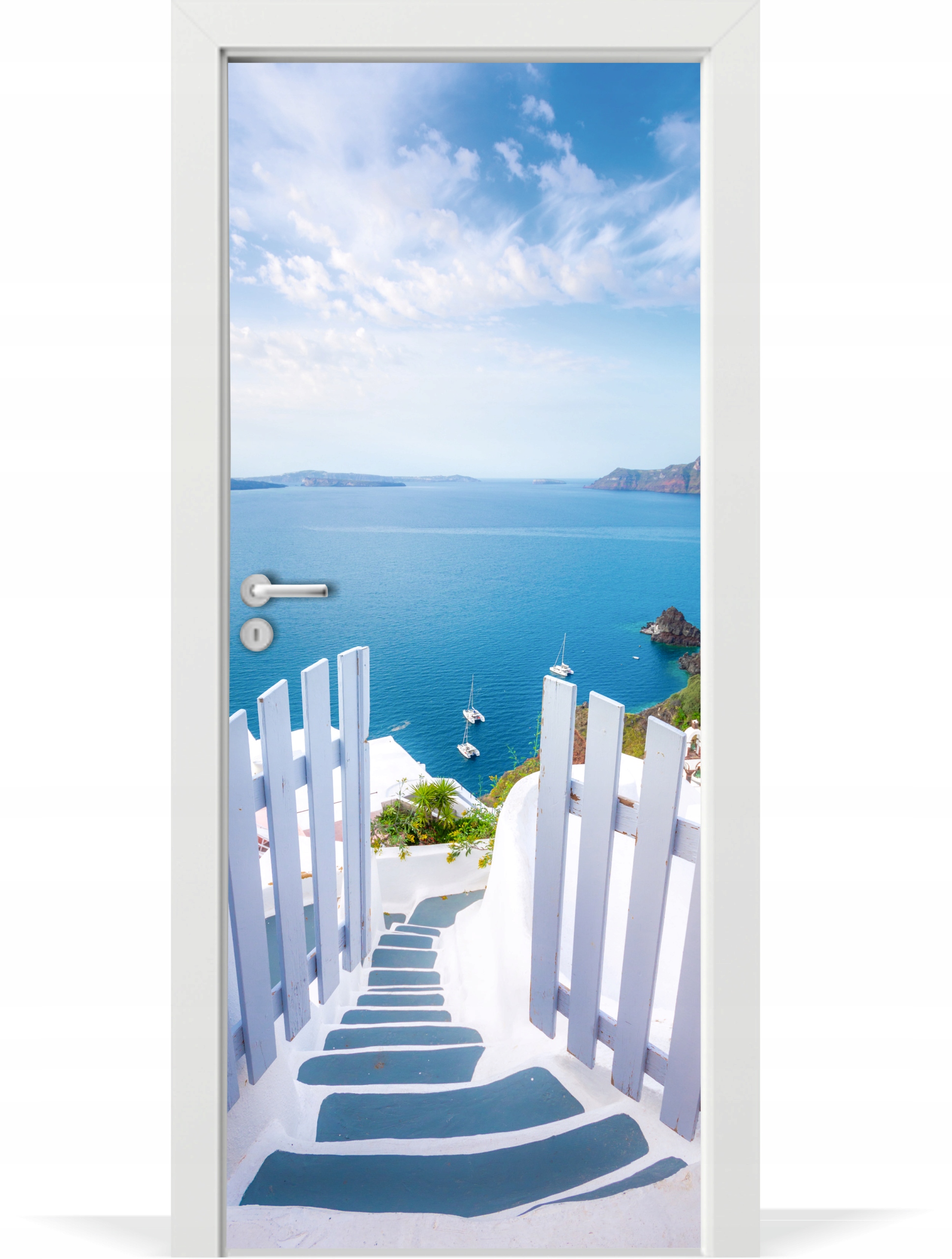 

Folia fototapeta na drzwi Santorini Grecja Wakacje
