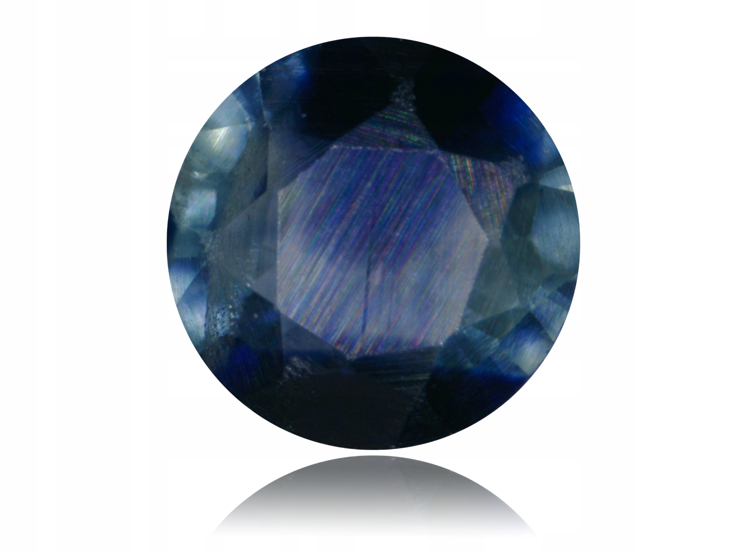 Safír 0.20ct Modrý Kulatý eCertifikát Wbd