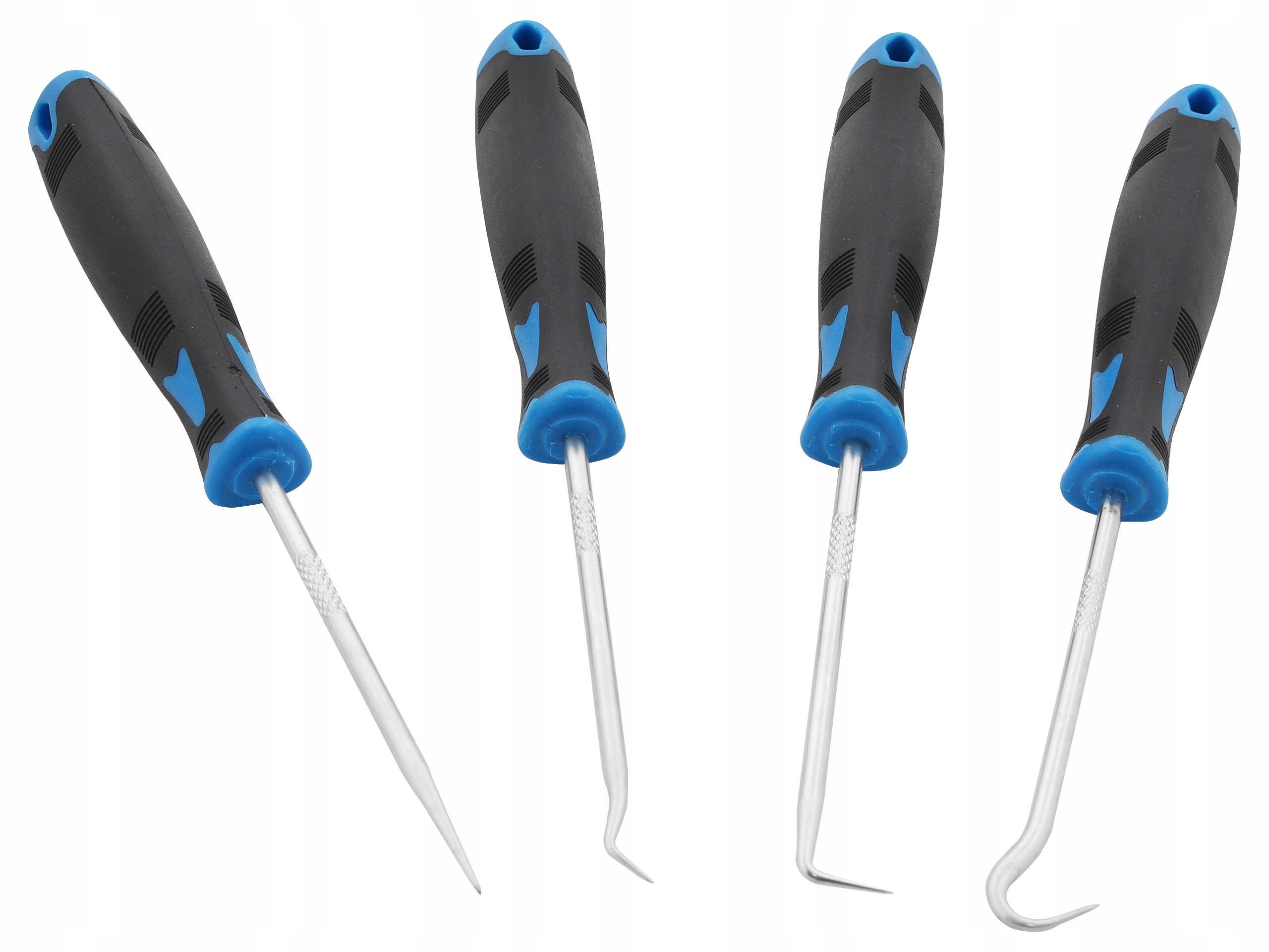 ZESTAW HACZYKÓW Z RĘKOJEŚCIĄ HAKI DO ORINGÓW 4 el. Marka SilverTools