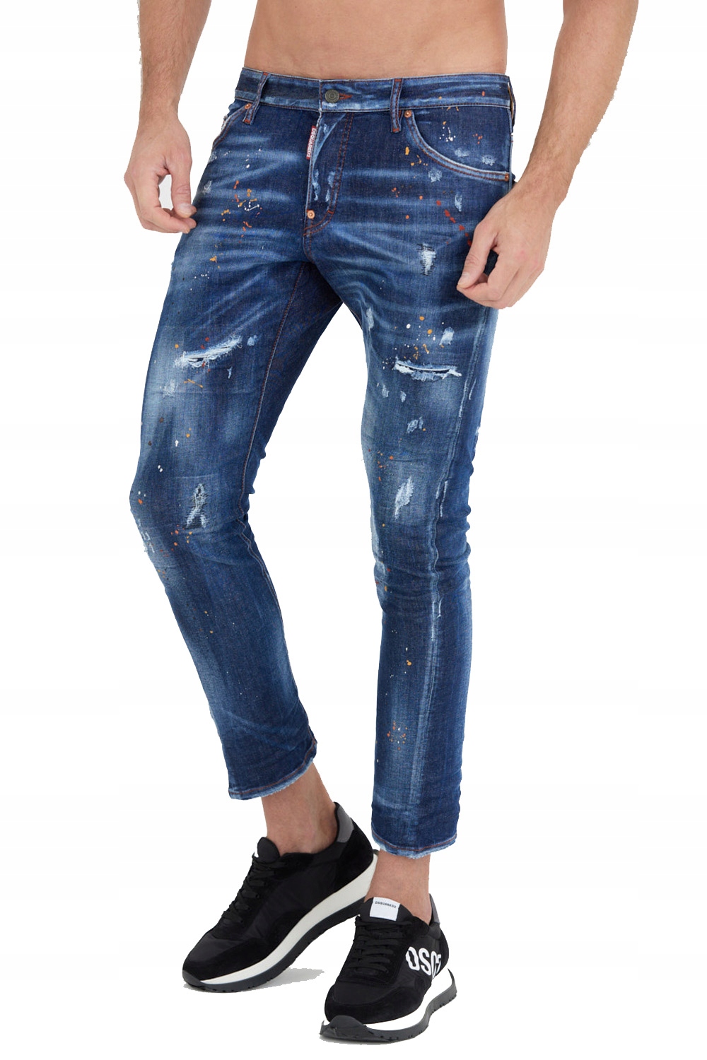 DSQUARED2 Tmavomodré džínsy SEXY TWIST JEAN 46