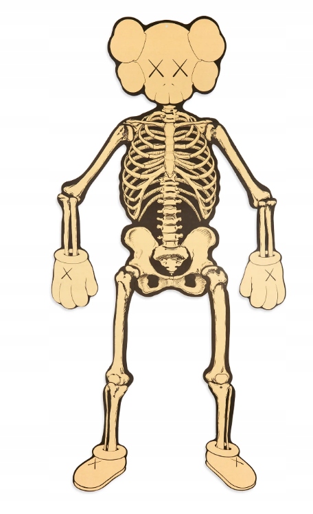 Kostra Dekorácia Na Stenu Závesná Fortnite Kaws Skeleton 100cm