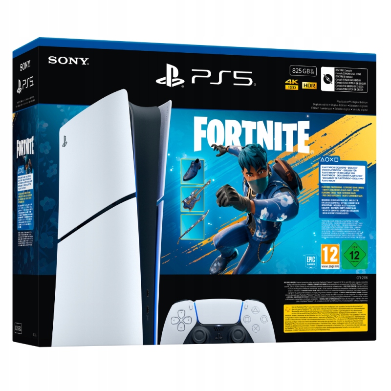 Sony PlayStation 5 Slim Digital Edition Bundle Fortnite Flowering Chaos