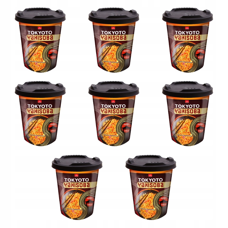 Tokyoto Yakisoba nudle instantní sójová omáčka chilli 85 g X8