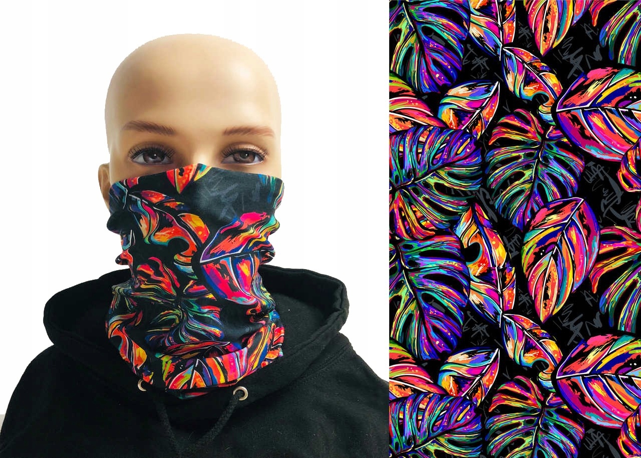 

Komin maseczka ochronna colorful jungle fullprint