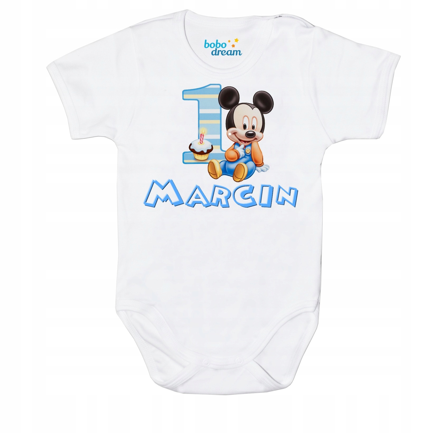 Body dziecięce Pierwsze Urodziny Roczek Miki 80