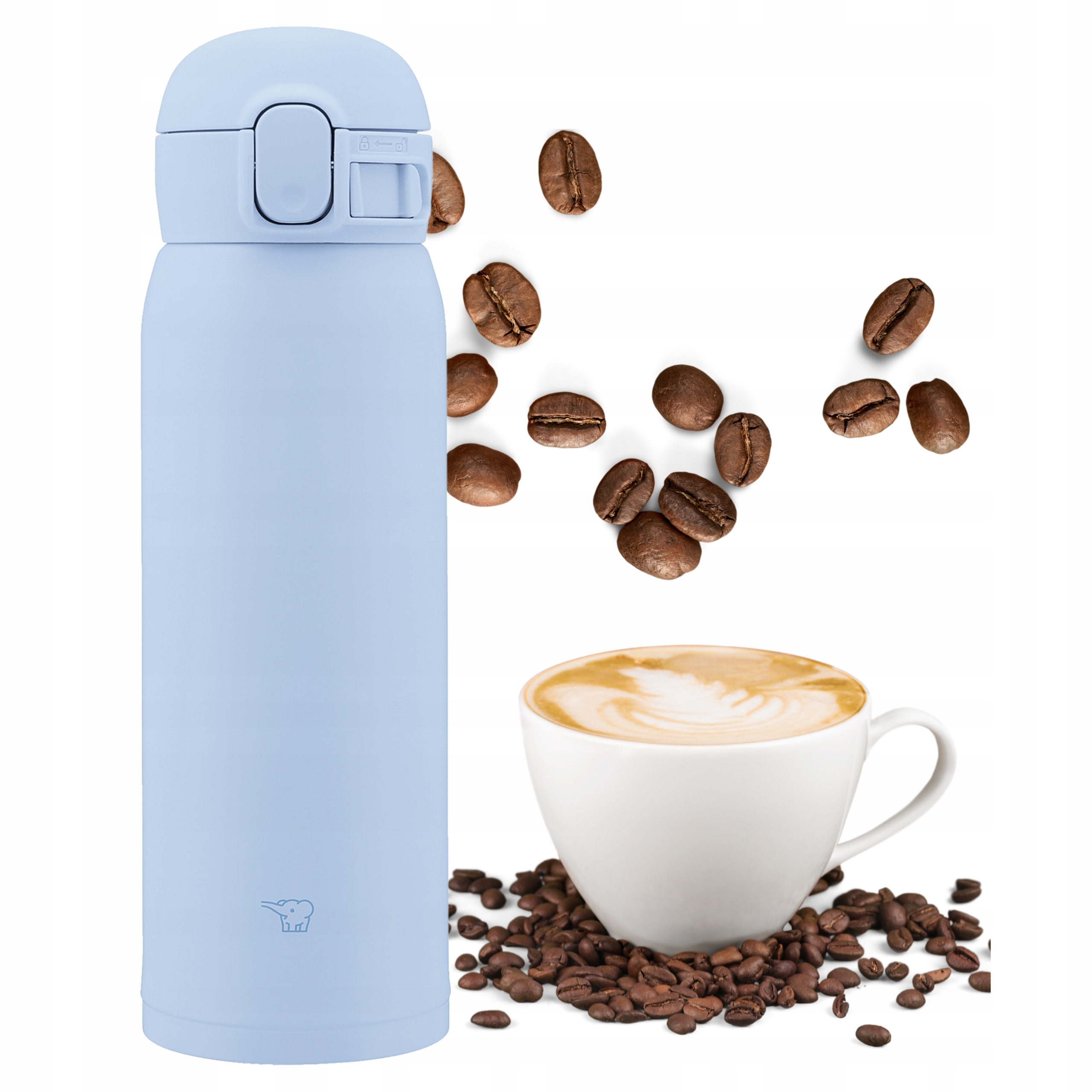 Termohrnek na kávu do kanceláře Zojirushi SM-WS48-AM 480 ml Modrý