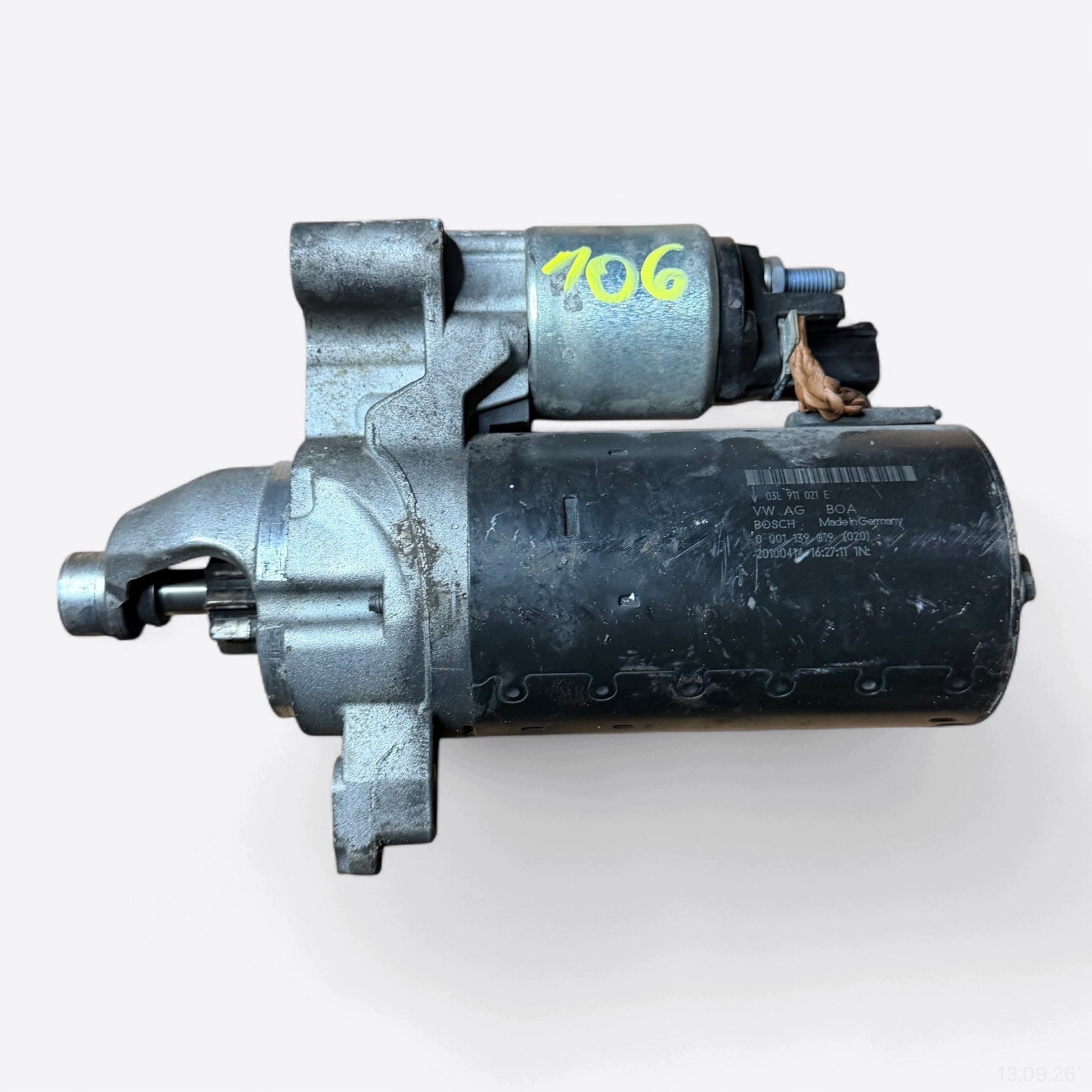 startér STARTER originál AUDI A4 B8 03L911021E