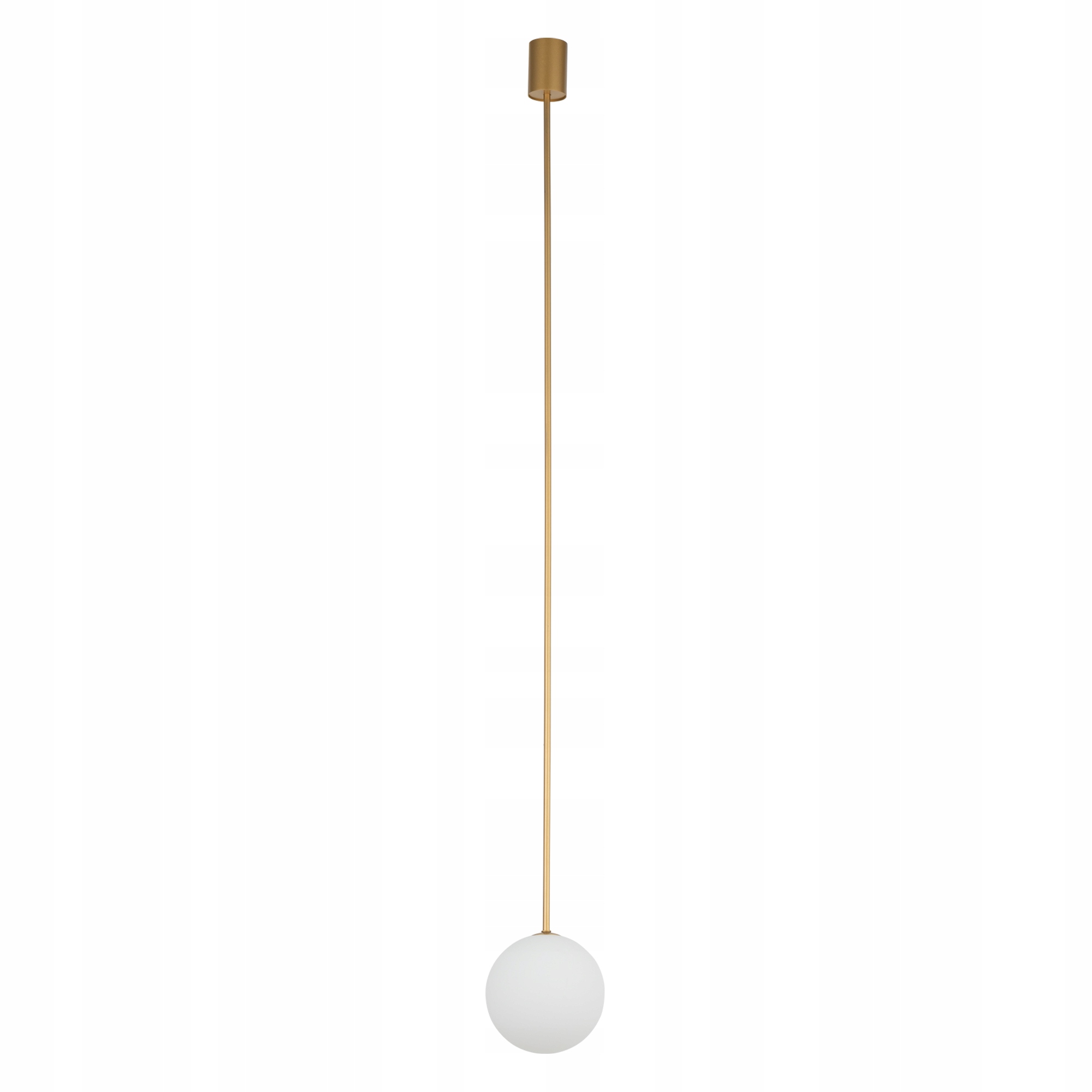 Závesná lampa Nowodvorski Kier 1xG9 saténová zlatá jedáleň 140 cm