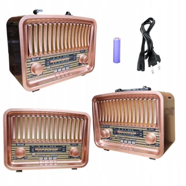Retro Radio Sieciowe Akumulatorowe Bluetooth