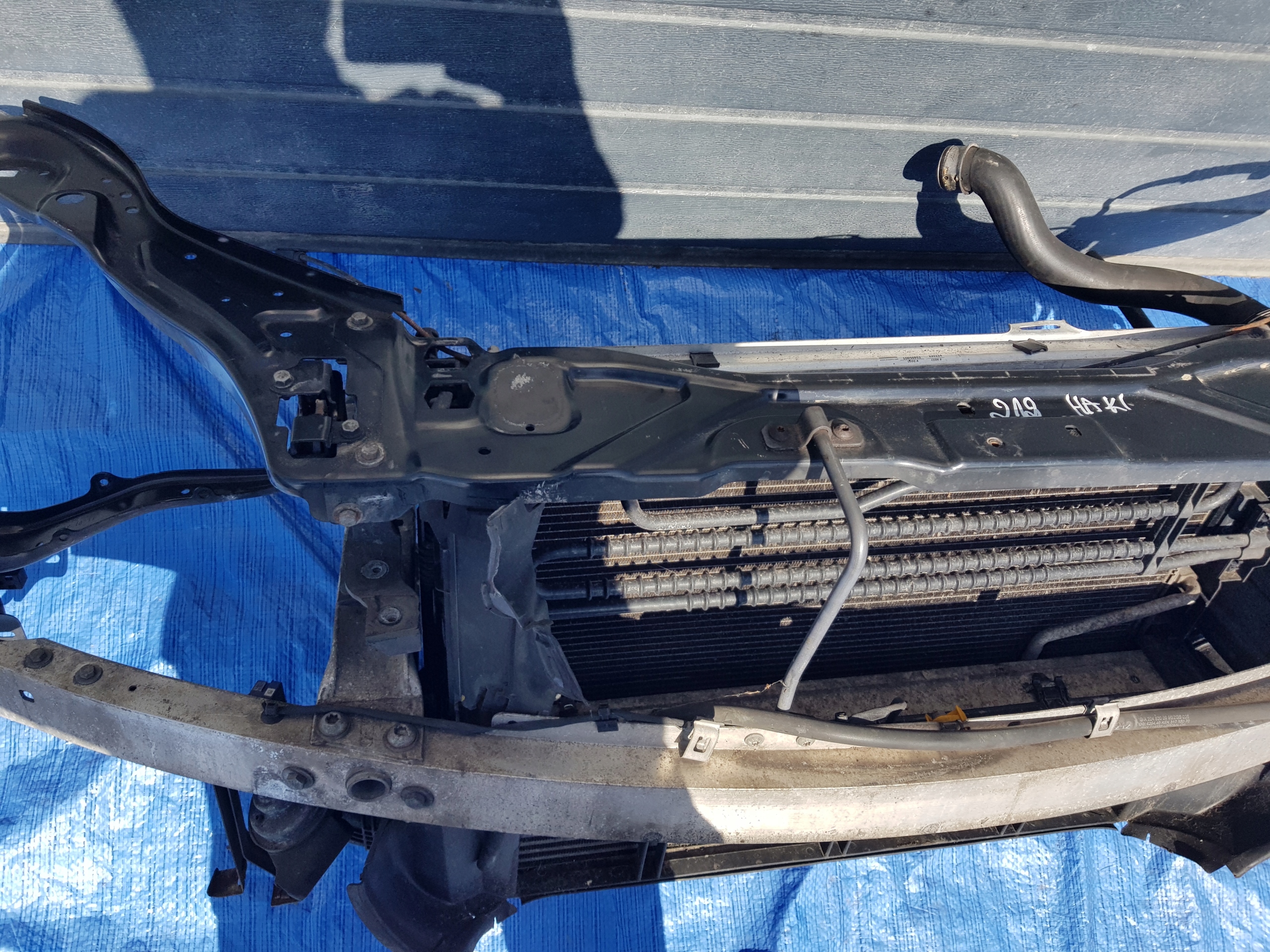 support panel for radiators radiator MERCEDES W212 2.2 CDI