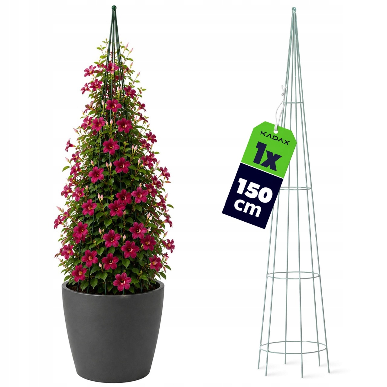 Podpěra Pro Rostliny Květin Růží Kovová Objímka Na Květiny Opěrka 150 cm