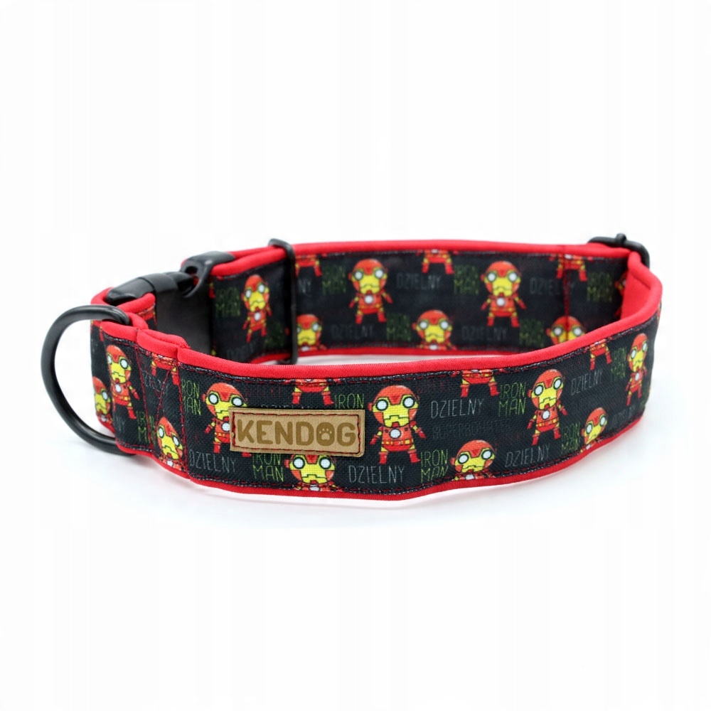

Obroża handmade Iron Man - brudoodporna ! Mocna !