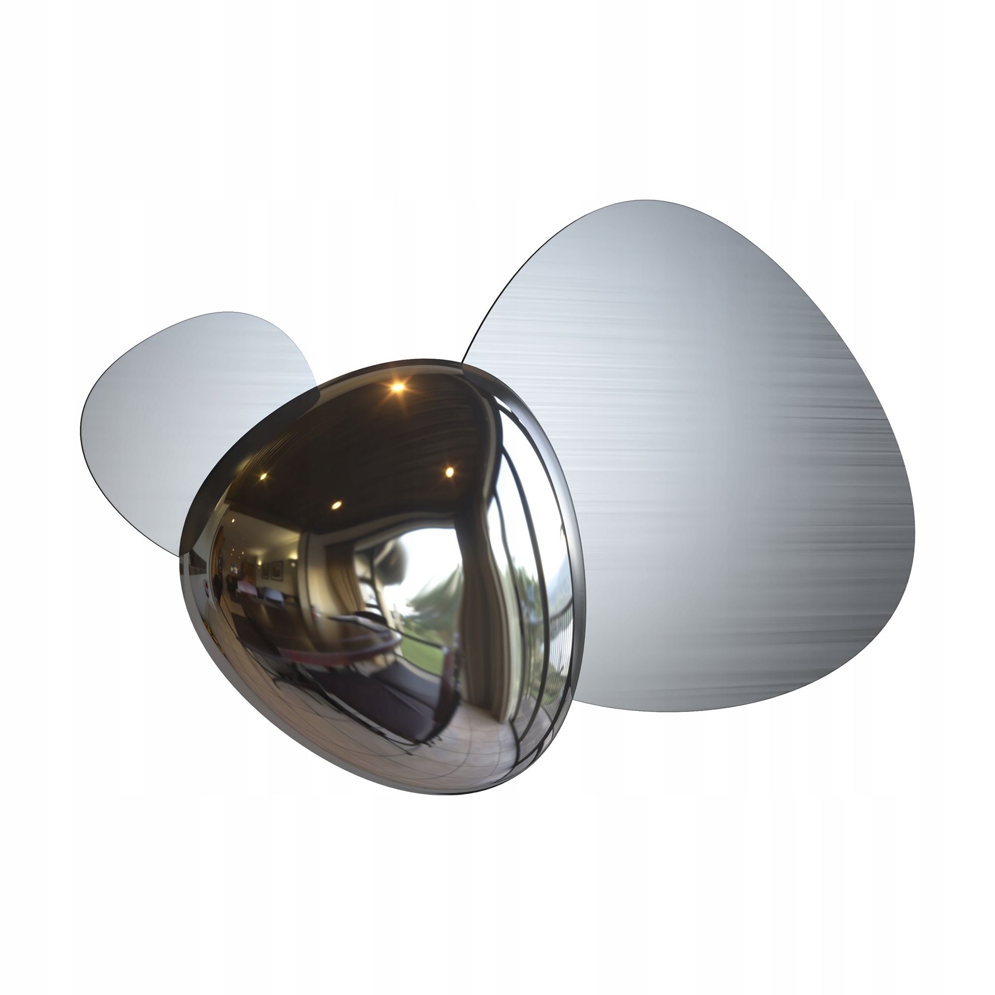 Nástenná lampa Led nikel matná a lesklá dizajnová Maytoni