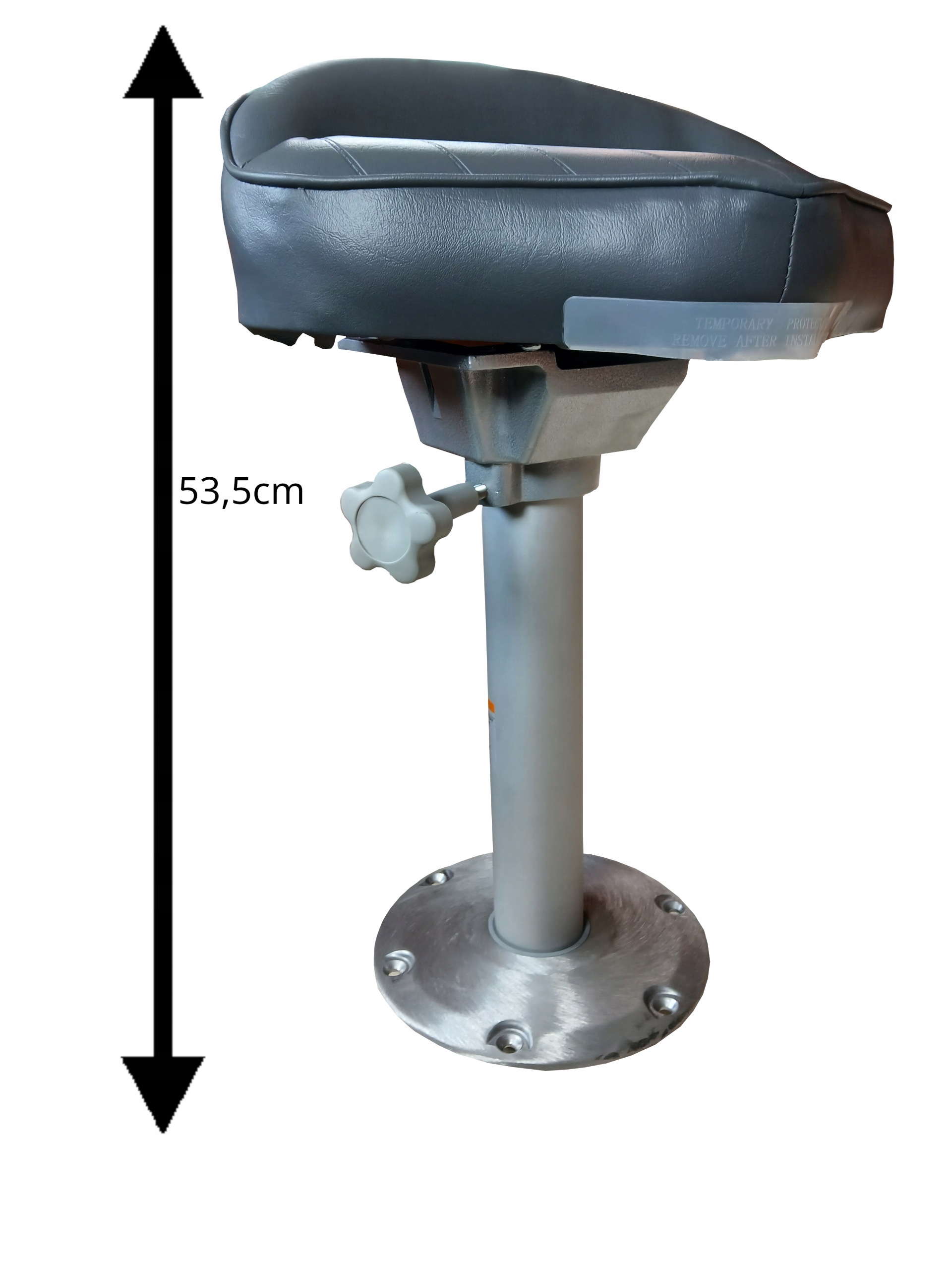 Tokarex Castingová židle s nohou, šedá, pro lodě