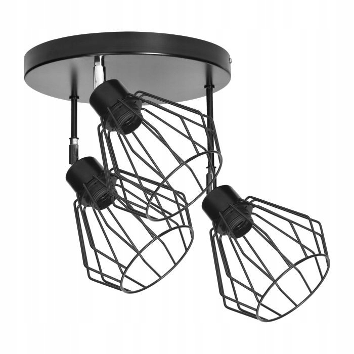 Industriální stropní svítidlo černá E27 Pino Orno