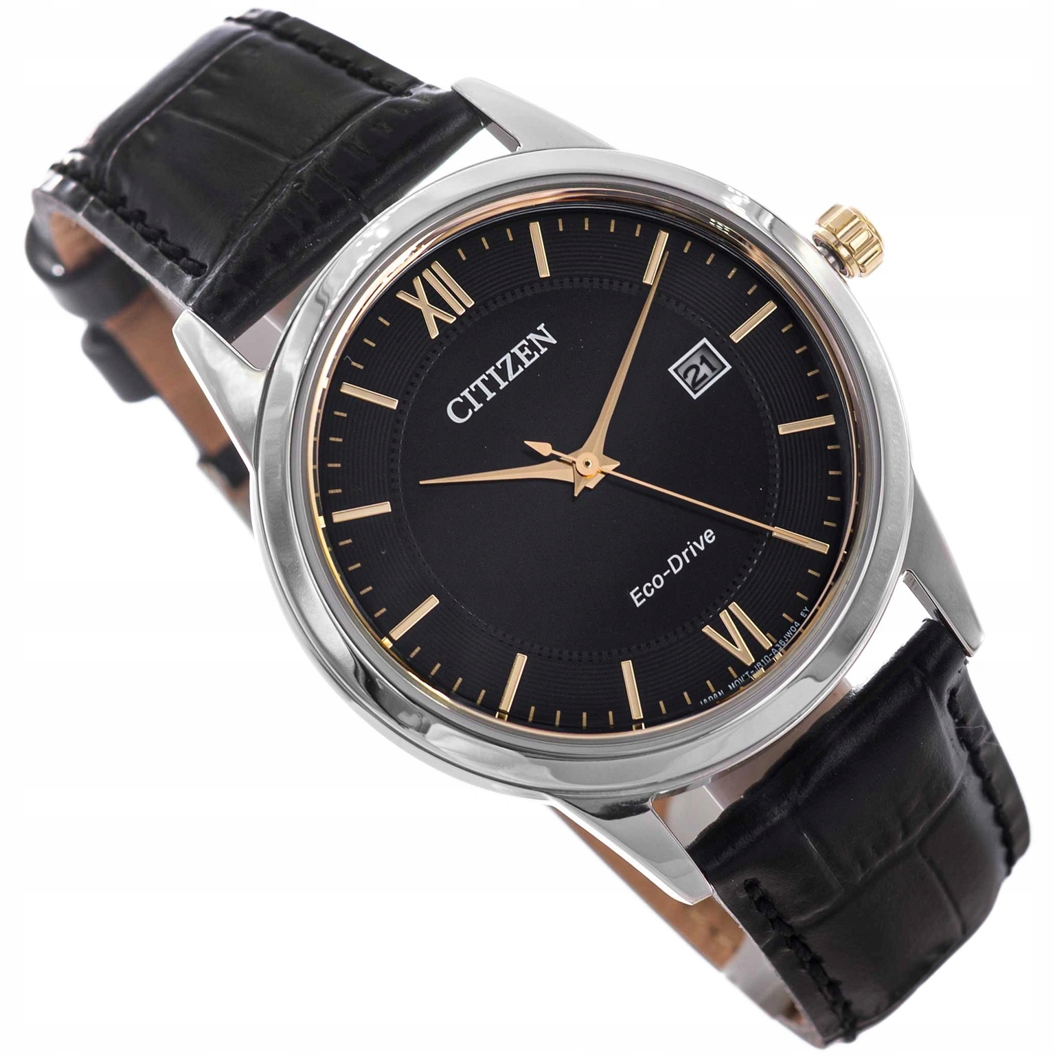 Pánské Hodinky Citizen AW1784-16E Eco-drive Elegance Černé Na Řemínku Data