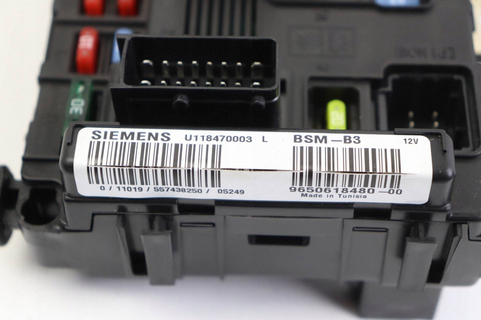 CITROEN PEUGEOT module boîte unité de commande électronique uce BSM 9650618480 U118470003L