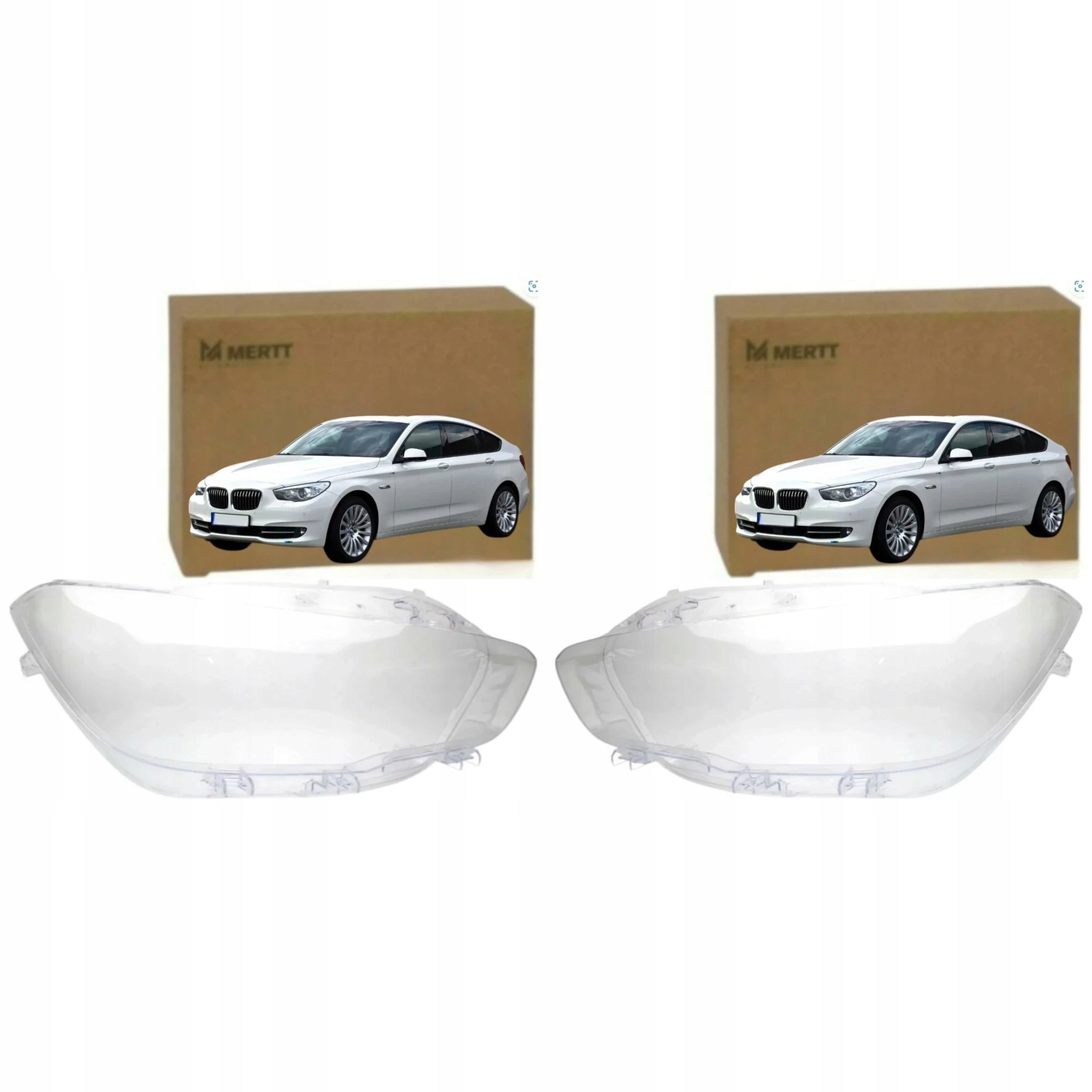 Levé Pravé sklo světlometu světel Bmw 5 F07 Gt Gran Turismo 2010-2015