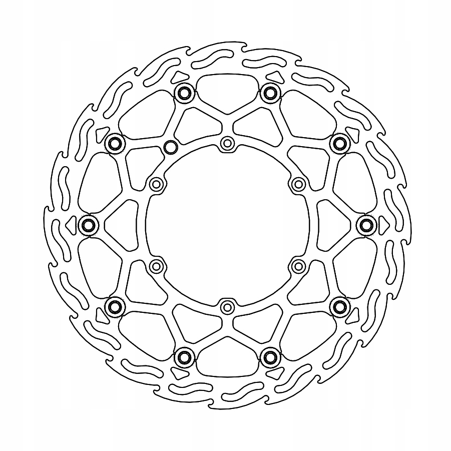 Moto-master Predný Plávajúci Kotúč 320 M (supermoto) Je Vhodný Pre Ktm, Husqvar