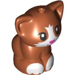 LEGO 69902pb01 KOT KOTEK MAŁY pomarańczowy ci. NOWY (1g)