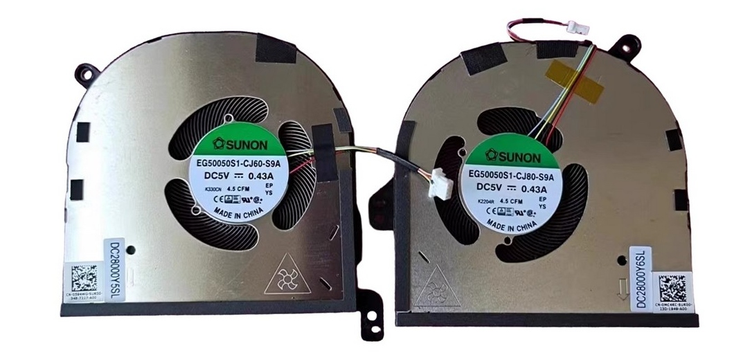 Ventilátor Komplet Cpu Gpu Dell XPS15 9520 Precision 5570 0594WG 0MC4KC 22