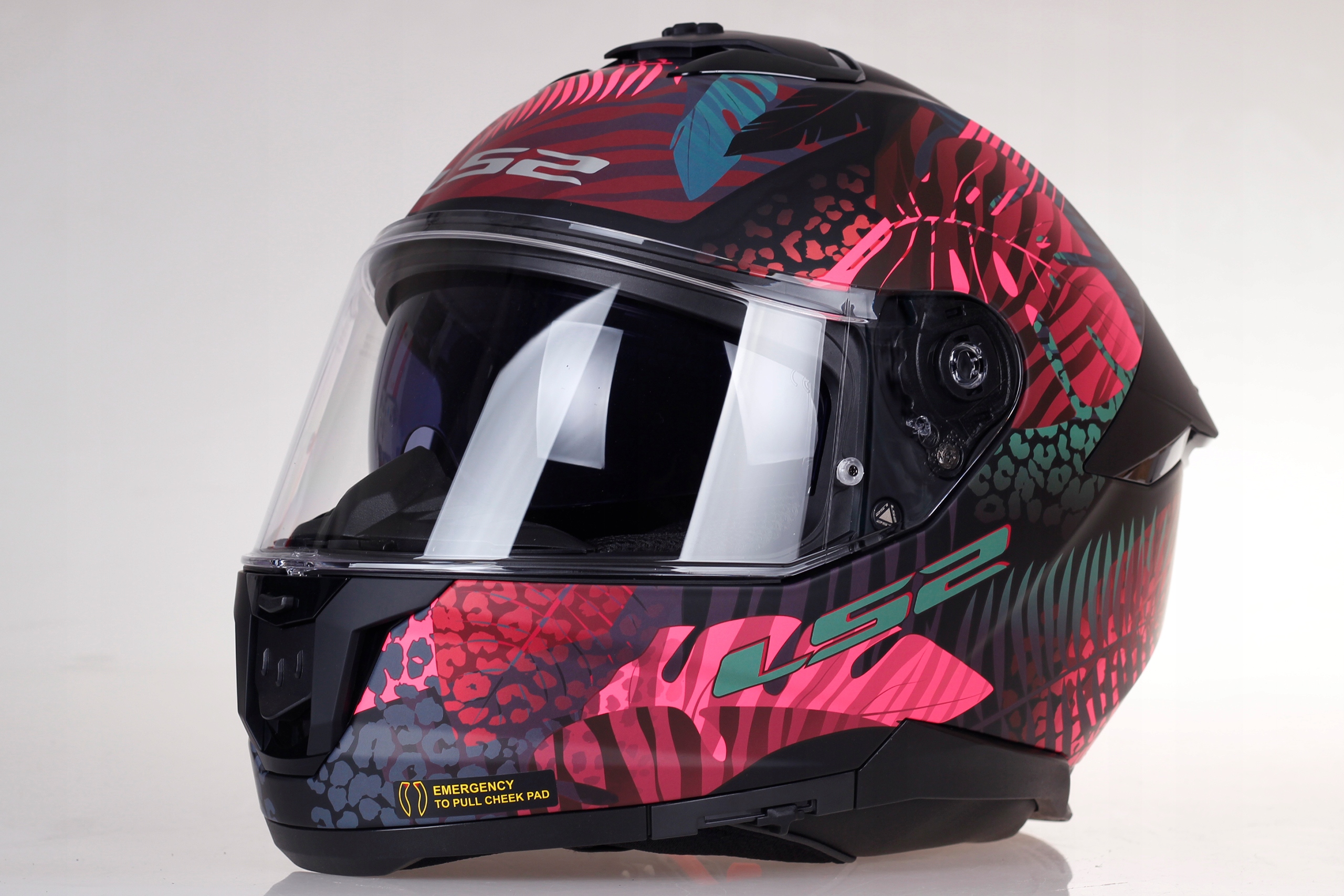 KASK MOTOCYKLOWY LS2 FF808 STREAM II system Pinlock blenda Jungle Pink Producent LS2