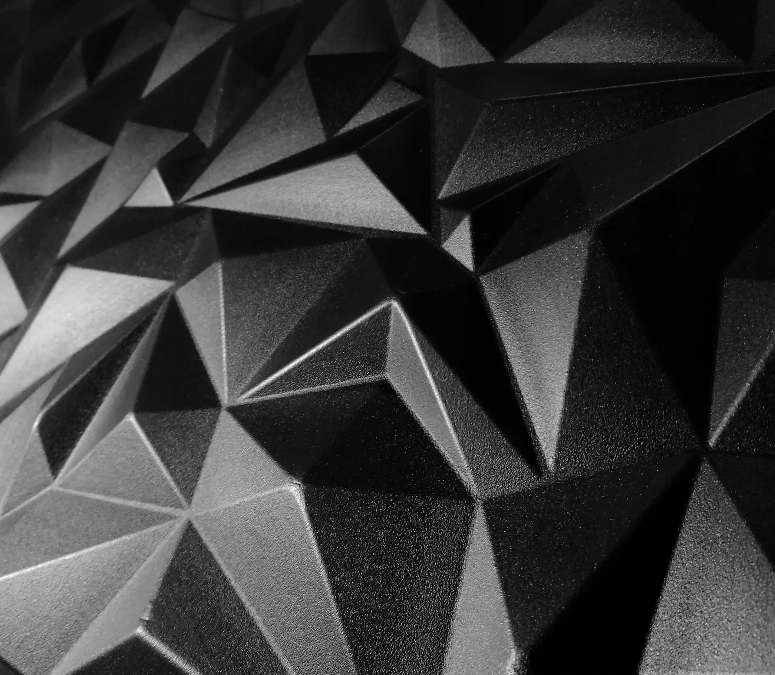 PIANKOWE PANELE ŚCIENNE KASETONY 3D Ametyst CZARNE Długość 50 cm