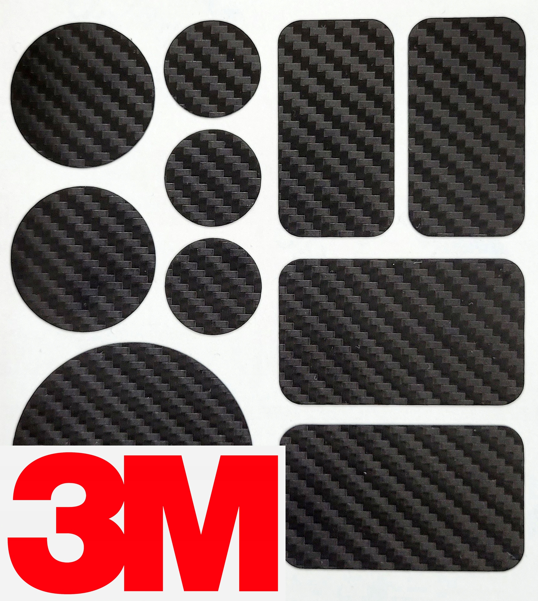 

3M Naklejki Folie ochronne Na Rower Carbon 10szt