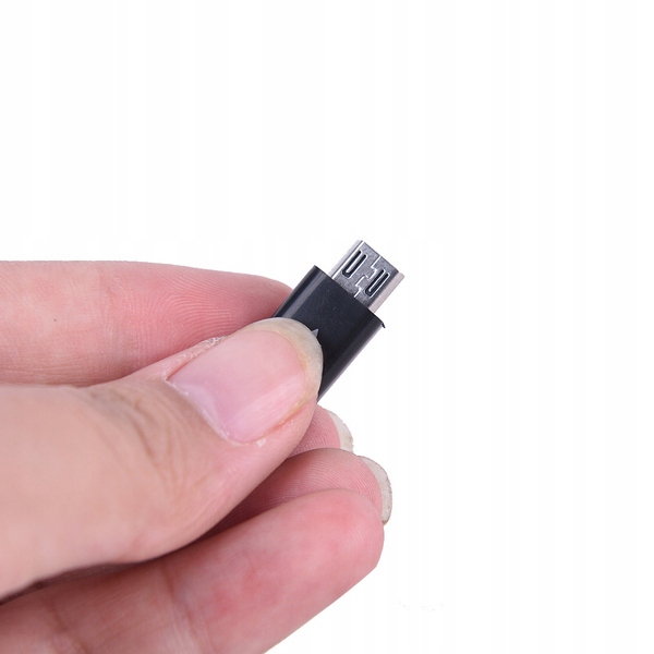 CZARNY WTYK WTYCZKA MĘSKA MICRO USB MICROUSB 5PIN Marka bez marki