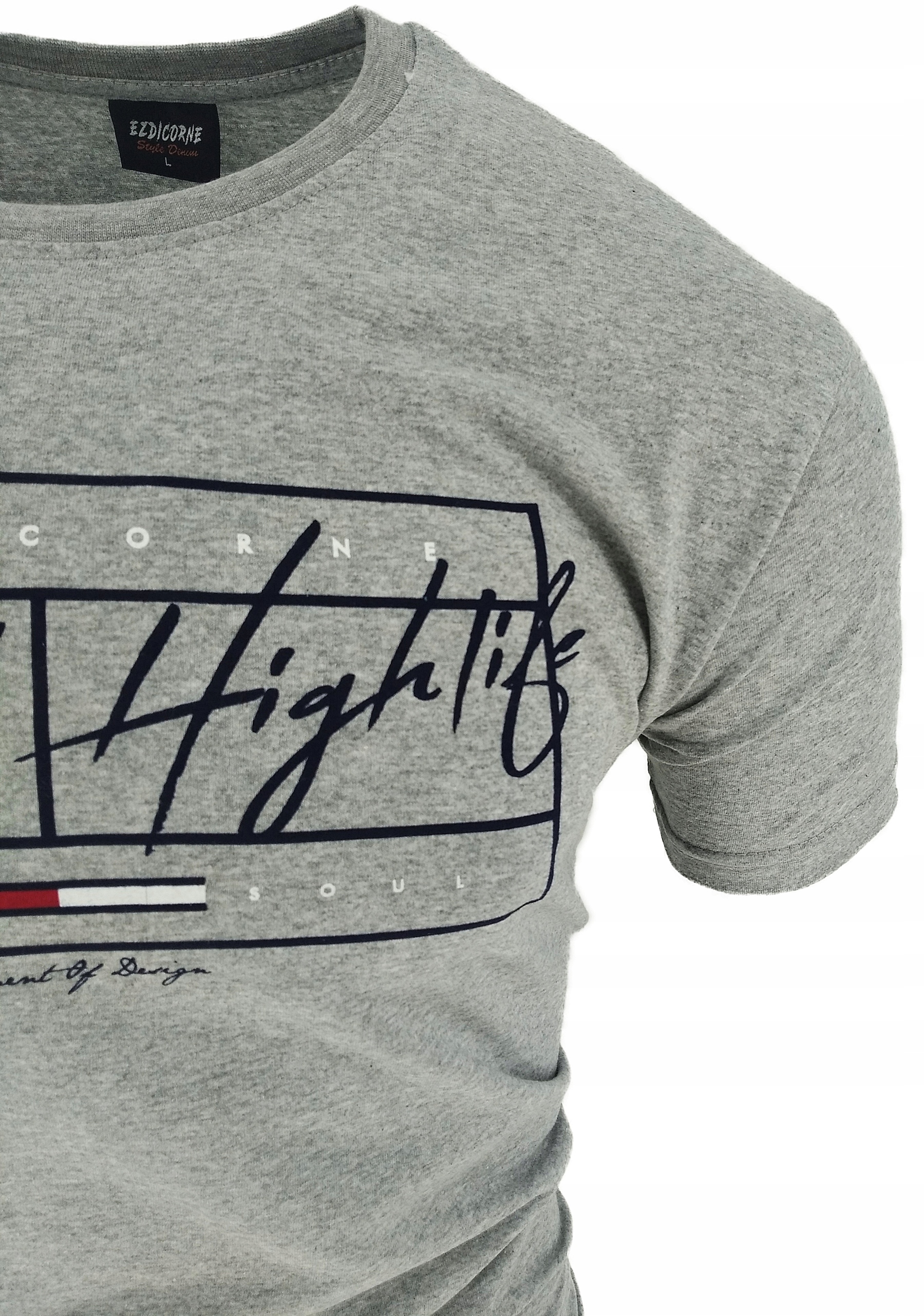 KOSZULKA MĘSKA T-SHIRT MĘSKI TARGET HIGH SZARA XXL Marka inna