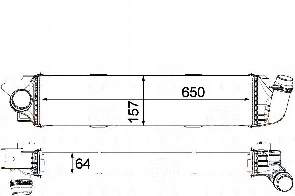 BEHR HELLA INTERCOOLER OPEL VIVARO COMBI 1.6 CDTI Producent części Behr Hella Service