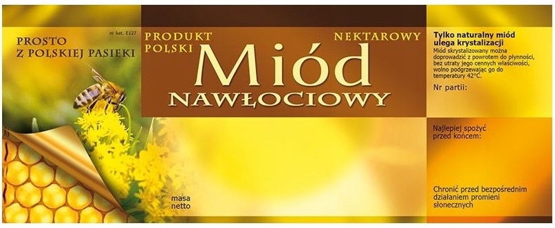 

Etykieta duża miód Nawłociowy 100szt nawłoć
