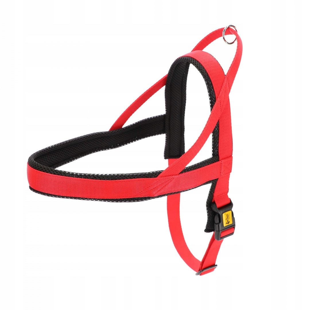 Levně Norské postroje L 3x85-105 cm červeno-černé Dingo