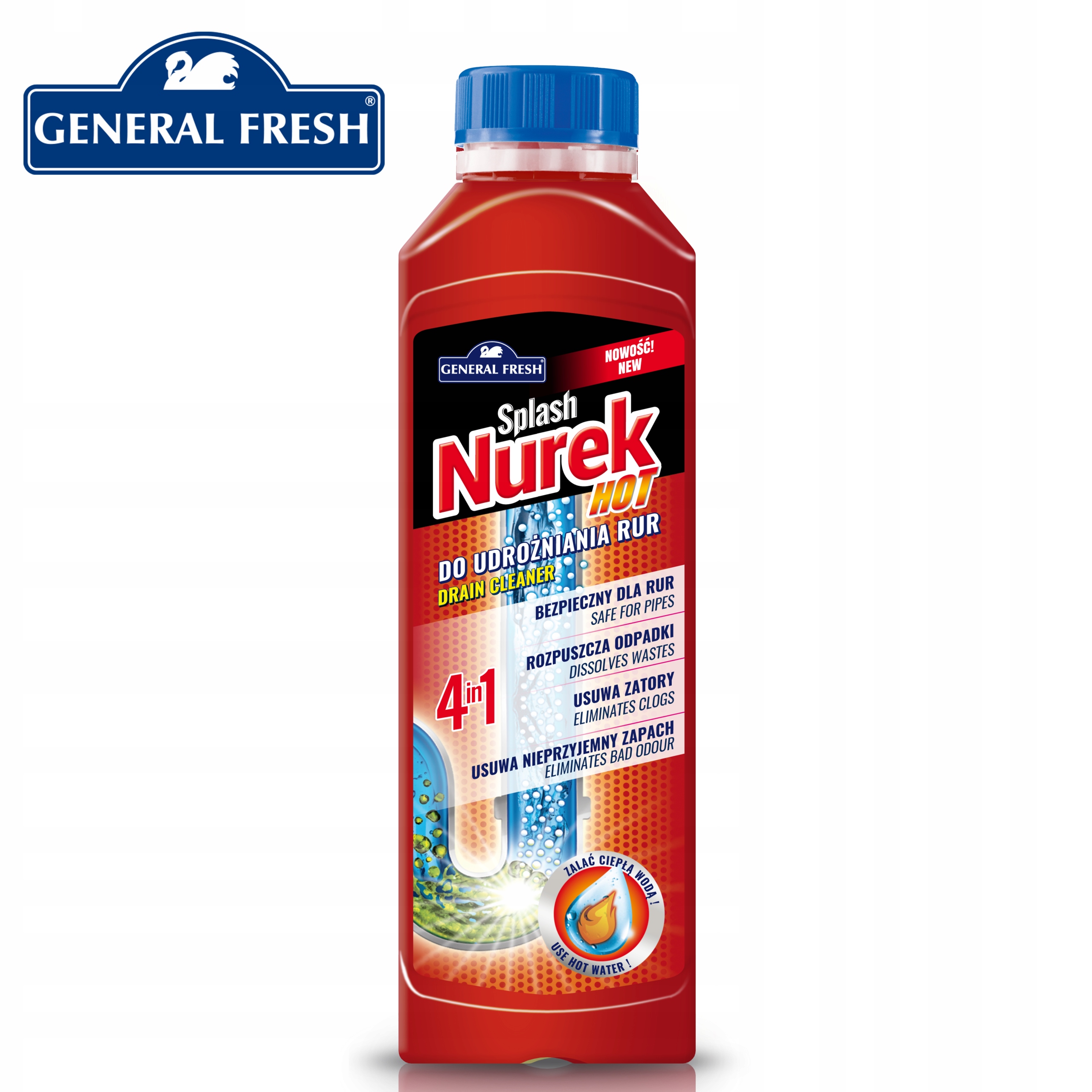 

Nurek granulki do udrożniania rur 4w1 200g