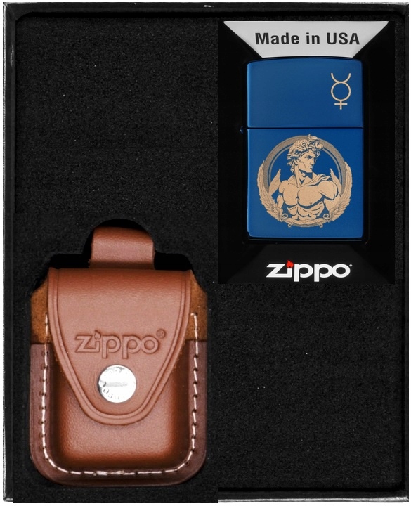 Sada Zippo Zapalovač God Mercury dárkový No4