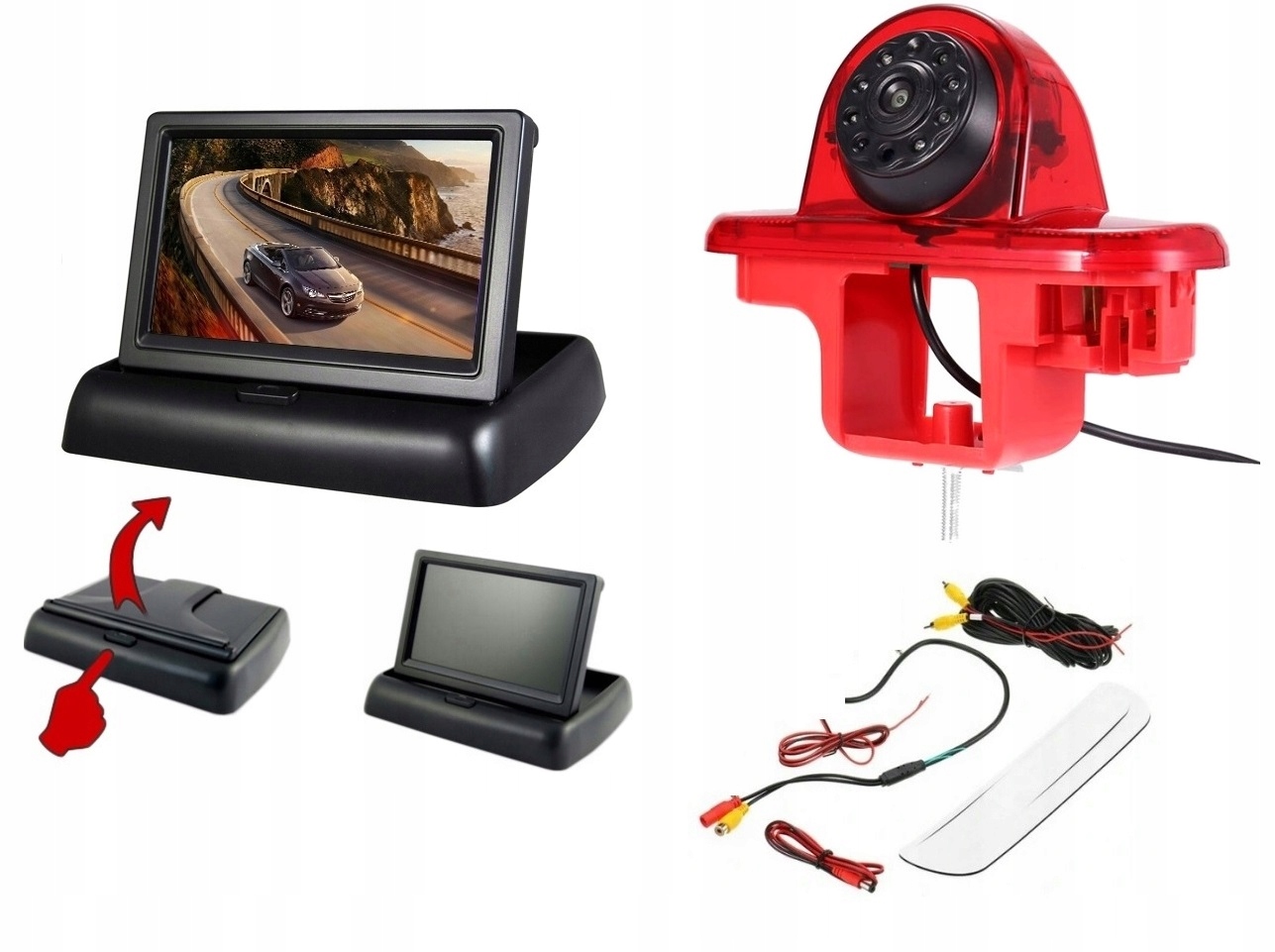 Kamera V Lampe S Monitorom 4,3'' Renault Traffic 2001-14