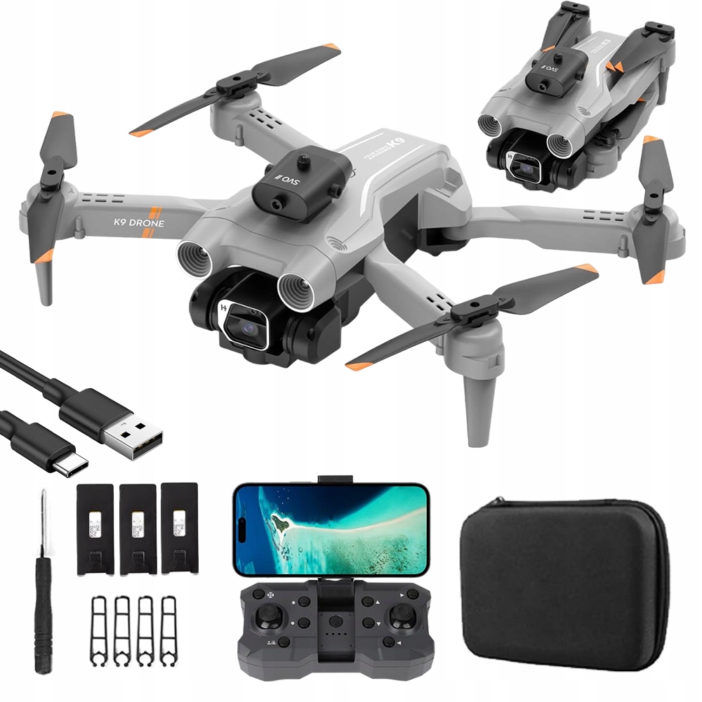 Skládací Dron Typu Kvadrokoptéra Se Dvěma Kamerami Hd A Ovládáním Pomocí Gest