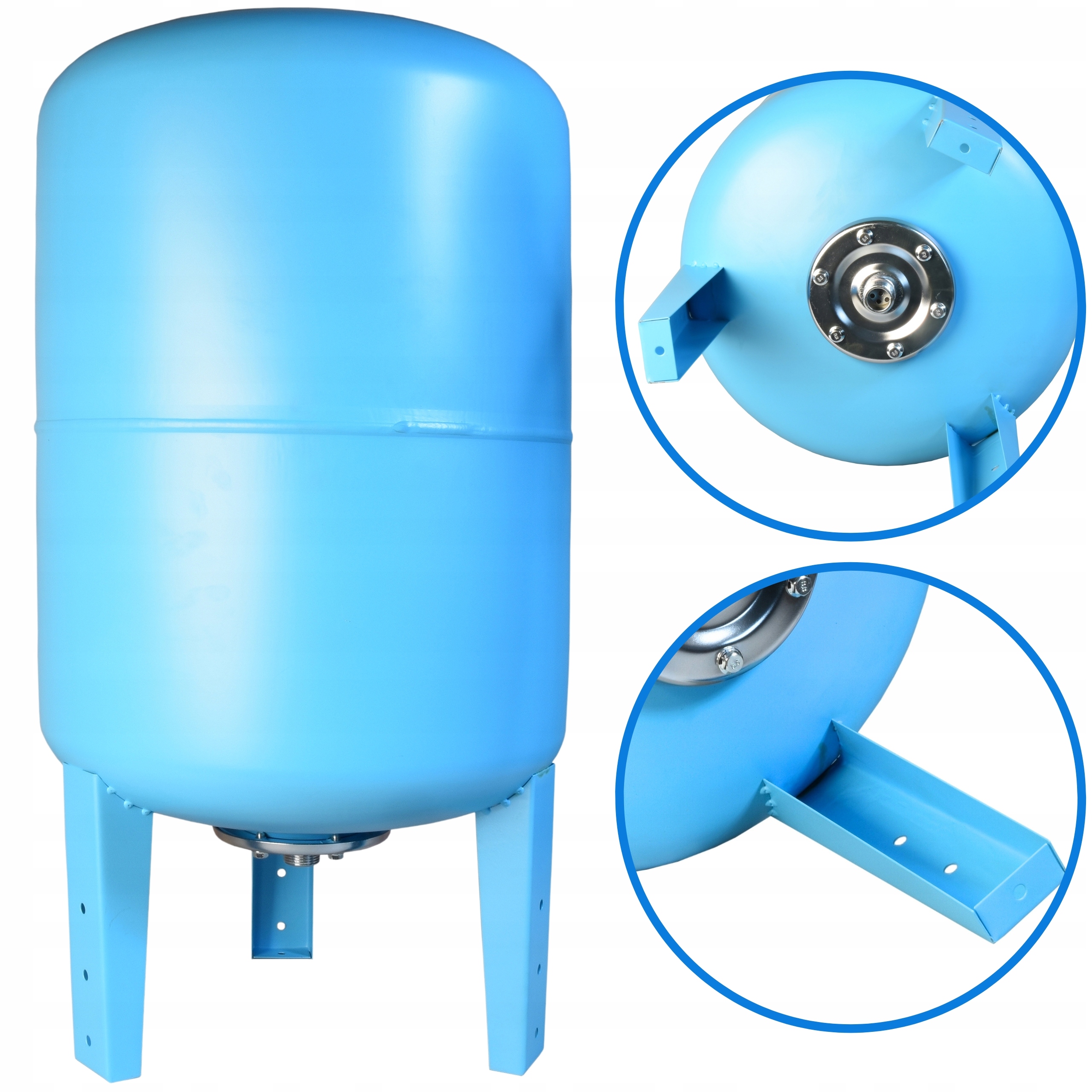 Membránová Nádrž 80 L Hydrofor Vertikální Pro Vodní Čerpadlo Baňka Ocel