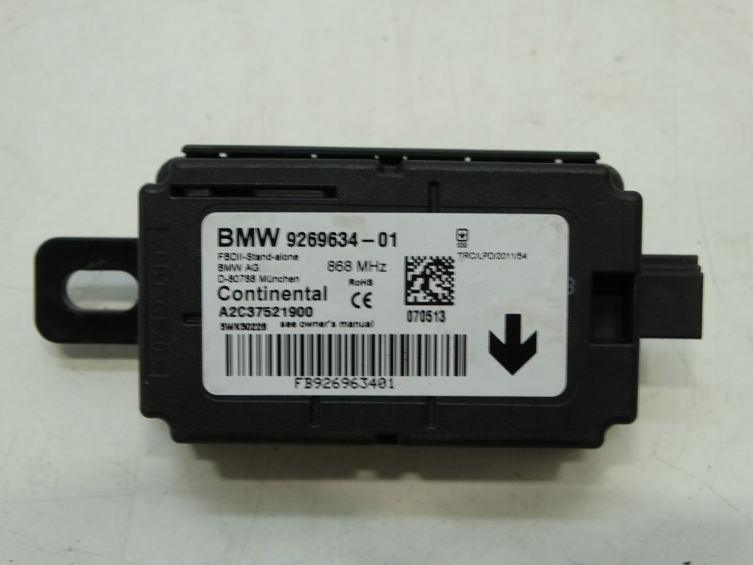 module alarm module control unit BMW F20 2.0D 2013R. 9269634-01