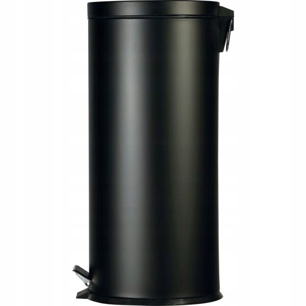 Levně Kovový pedálový odpadkový koš 30 l, černý