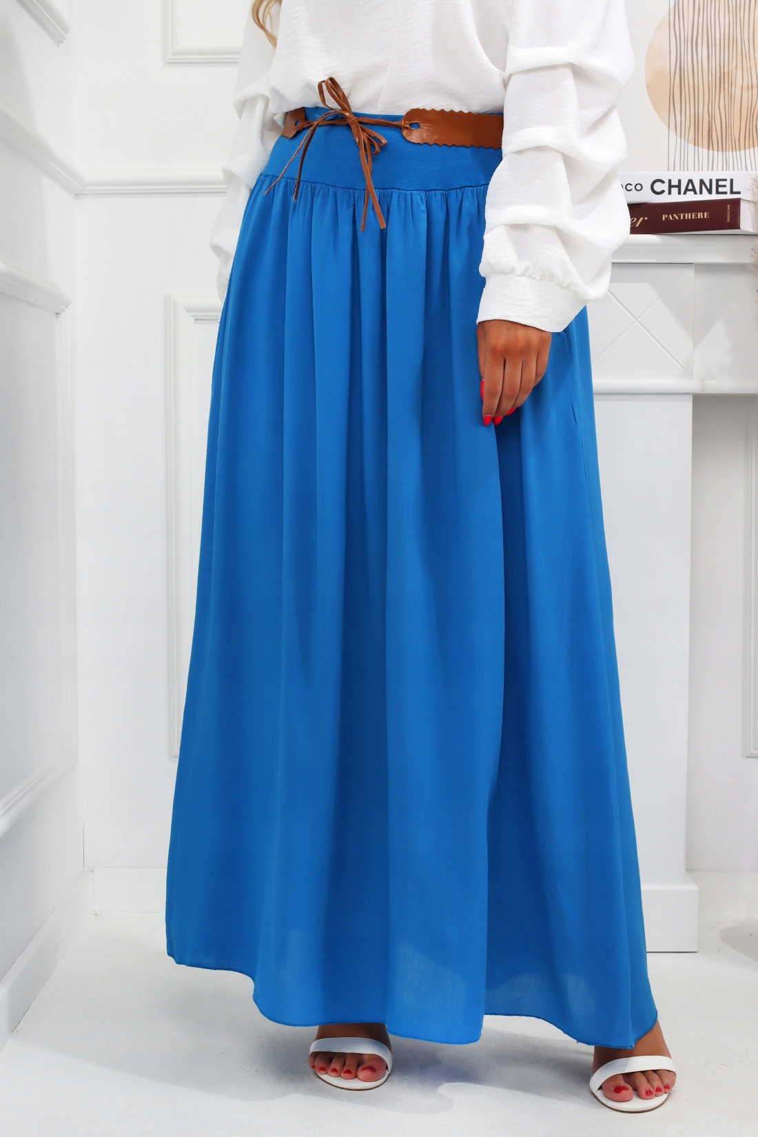 SPÓDNICA DAMSKA SPÓDNICZKA DŁUGA MAXI LETNIA KOBIECA MODNA ZWIEWNA BOHO Marka bez marki