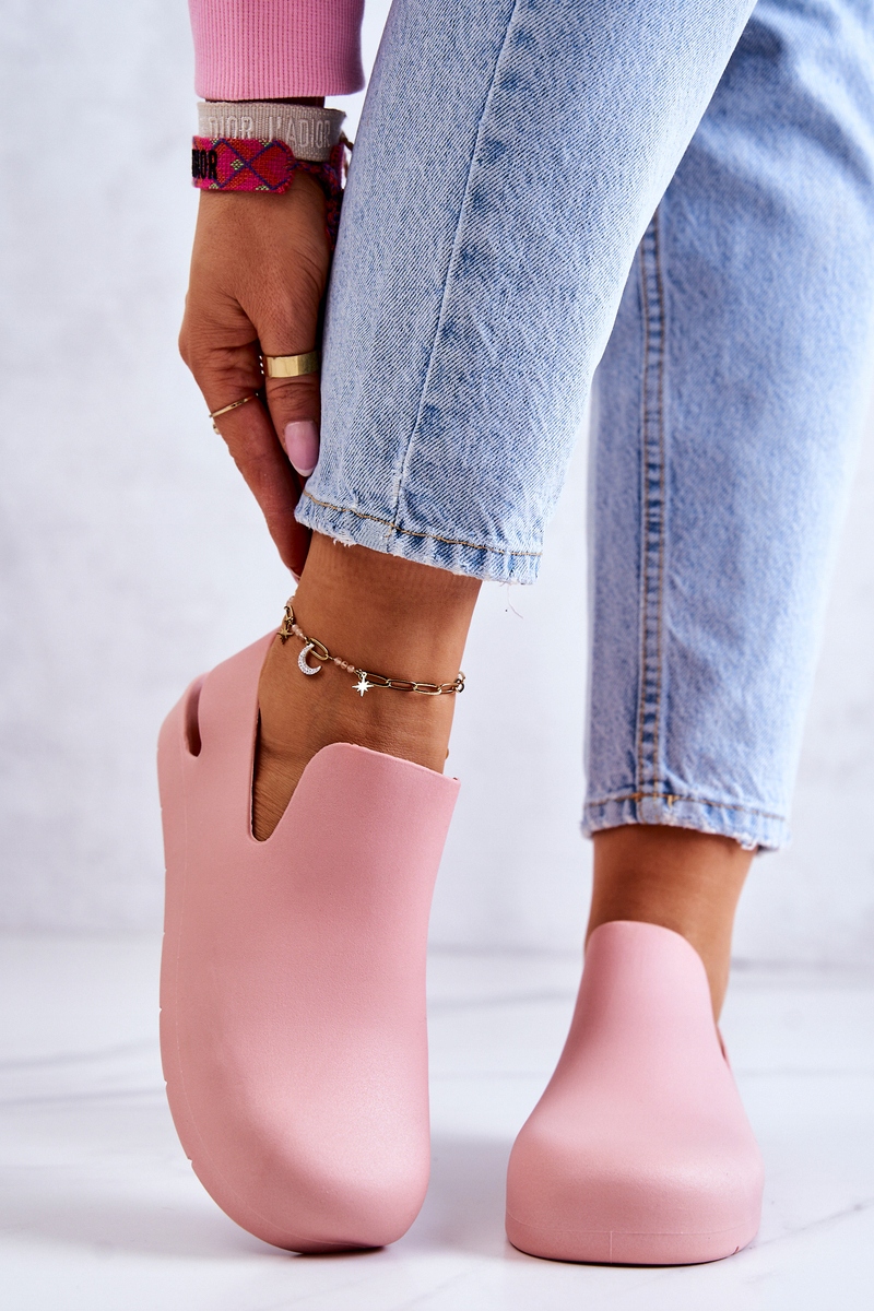 MODNE GUMOWE CHODAKI SANDAŁY RÓŻOWE 39 Oryginalne opakowanie producenta pudełko