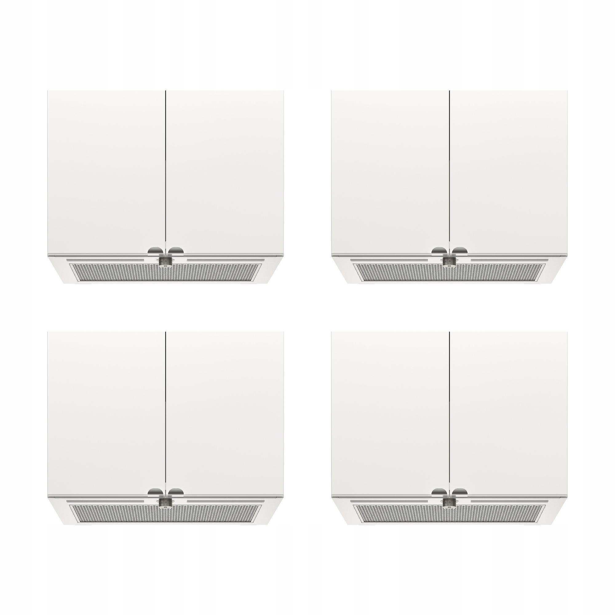 4 szt. Okap kominowy Underverk stal nierdz 60 cm 630 m3/h