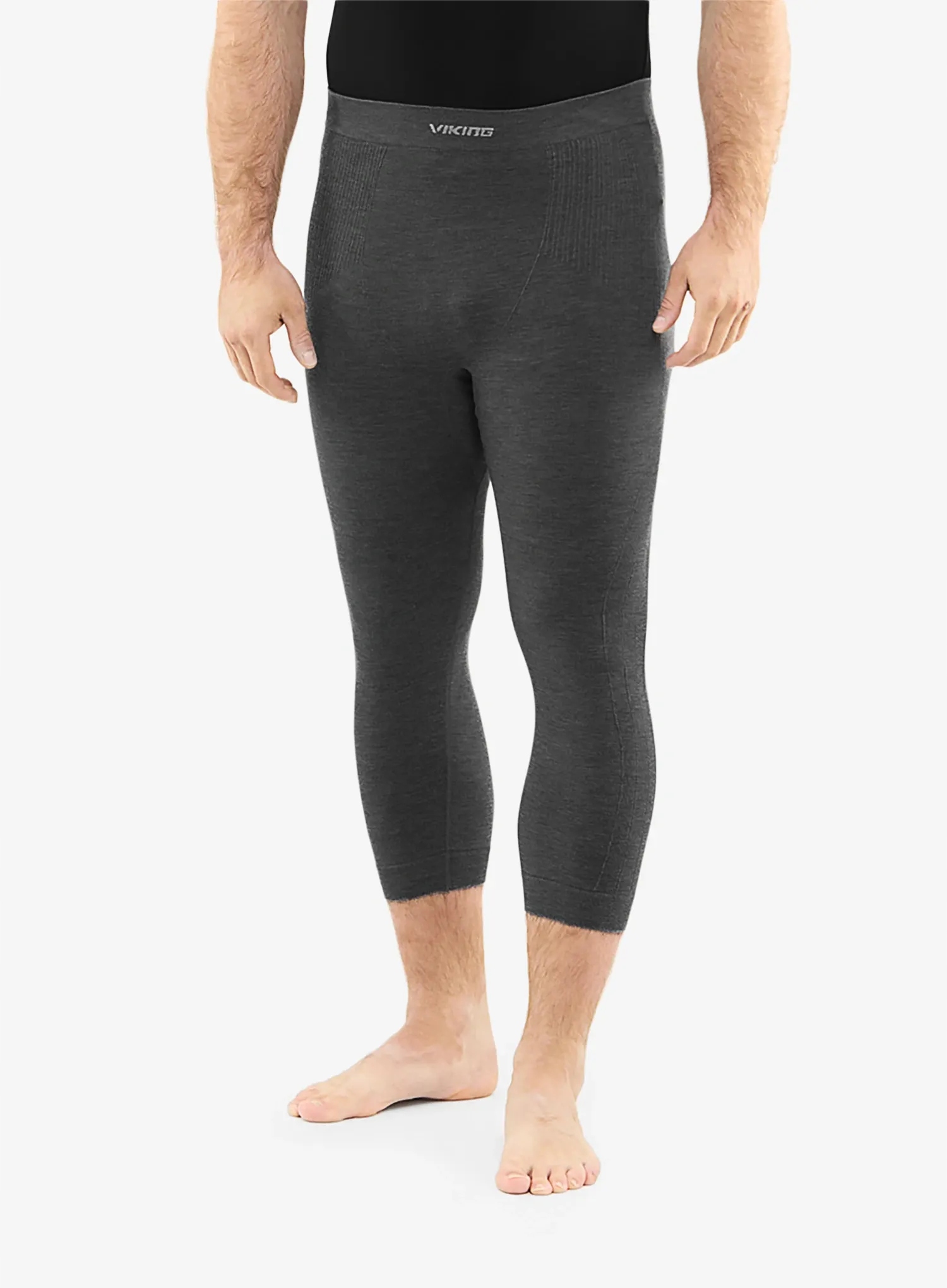 Termoaktivní legíny Viking Base Layer Tende 3/4 Pants tmavě šedé, velikost XL
